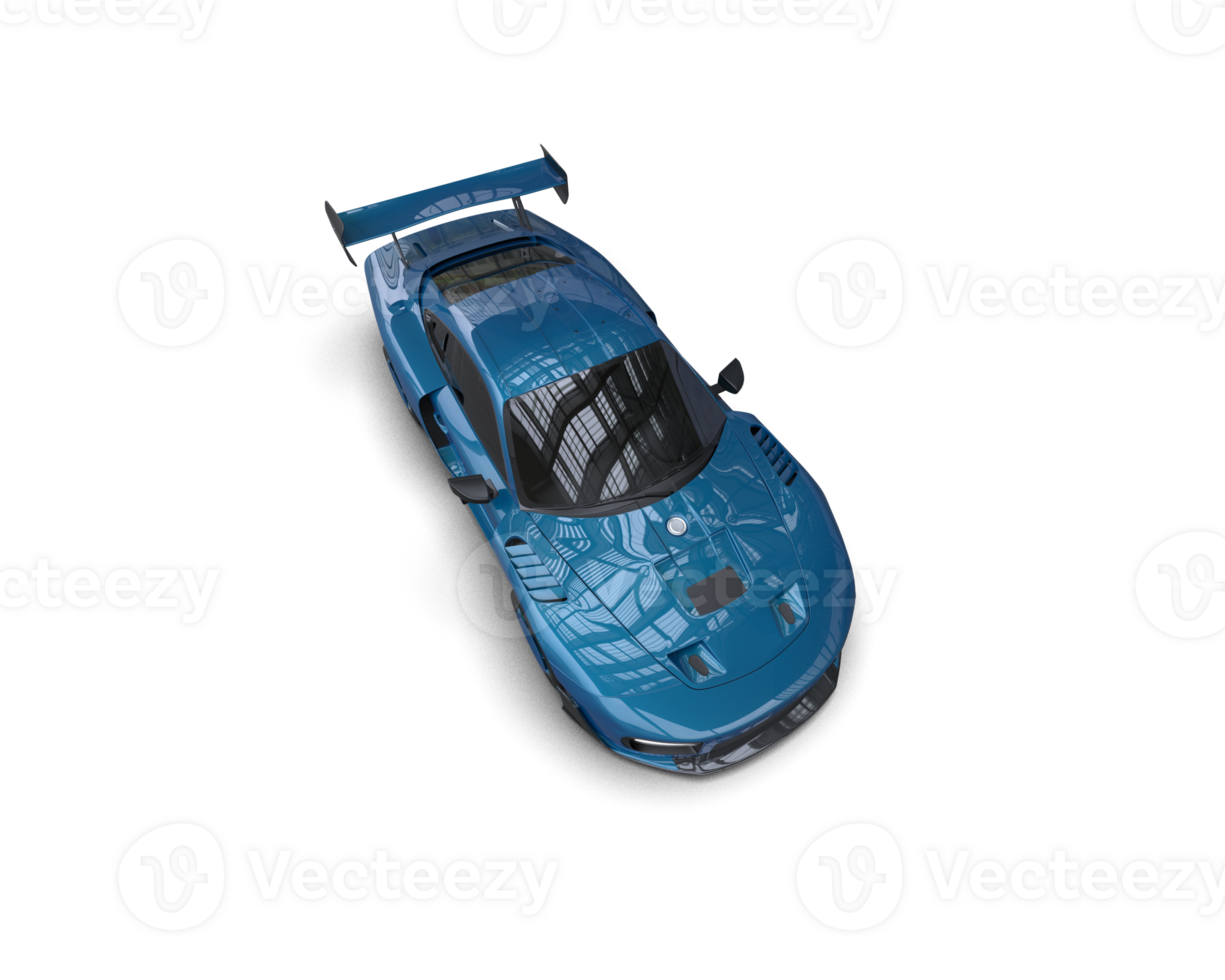 Realistic sport car isolated on background. 3d rendering - illustration png