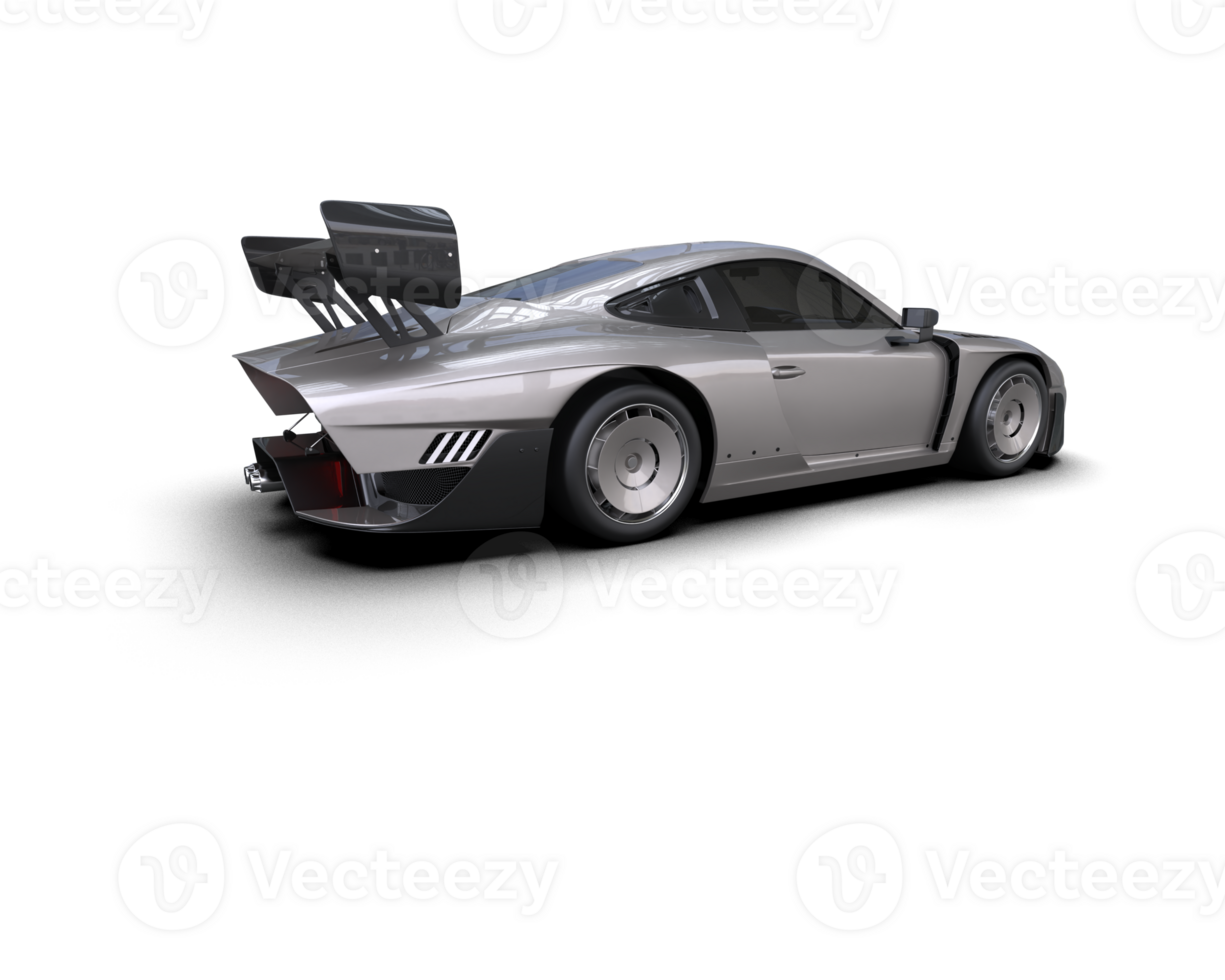 Realistic sport car isolated on background. 3d rendering - illustration png
