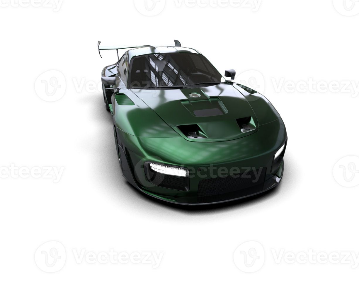 Realistic sport car isolated on background. 3d rendering - illustration png