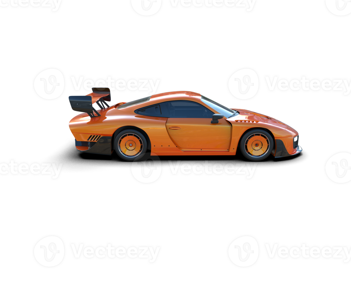 Realistic sport car isolated on background. 3d rendering - illustration png