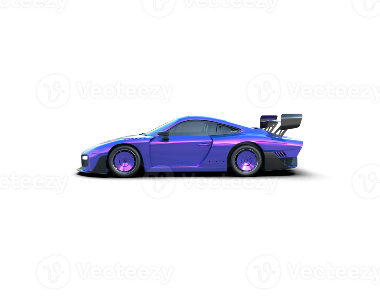 Realistic sport car isolated on background. 3d rendering - illustration png