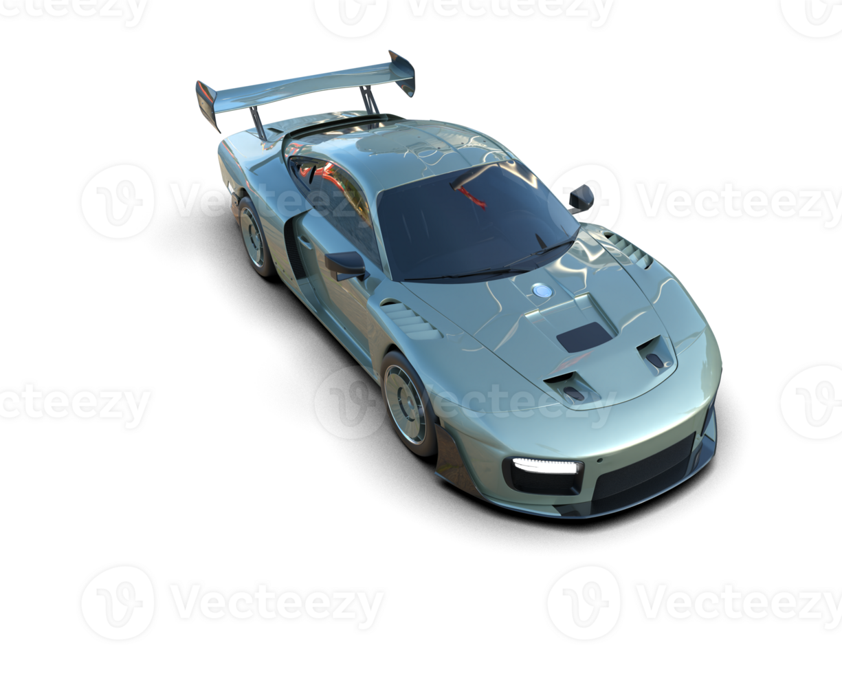 Realistic sport car isolated on background. 3d rendering - illustration png