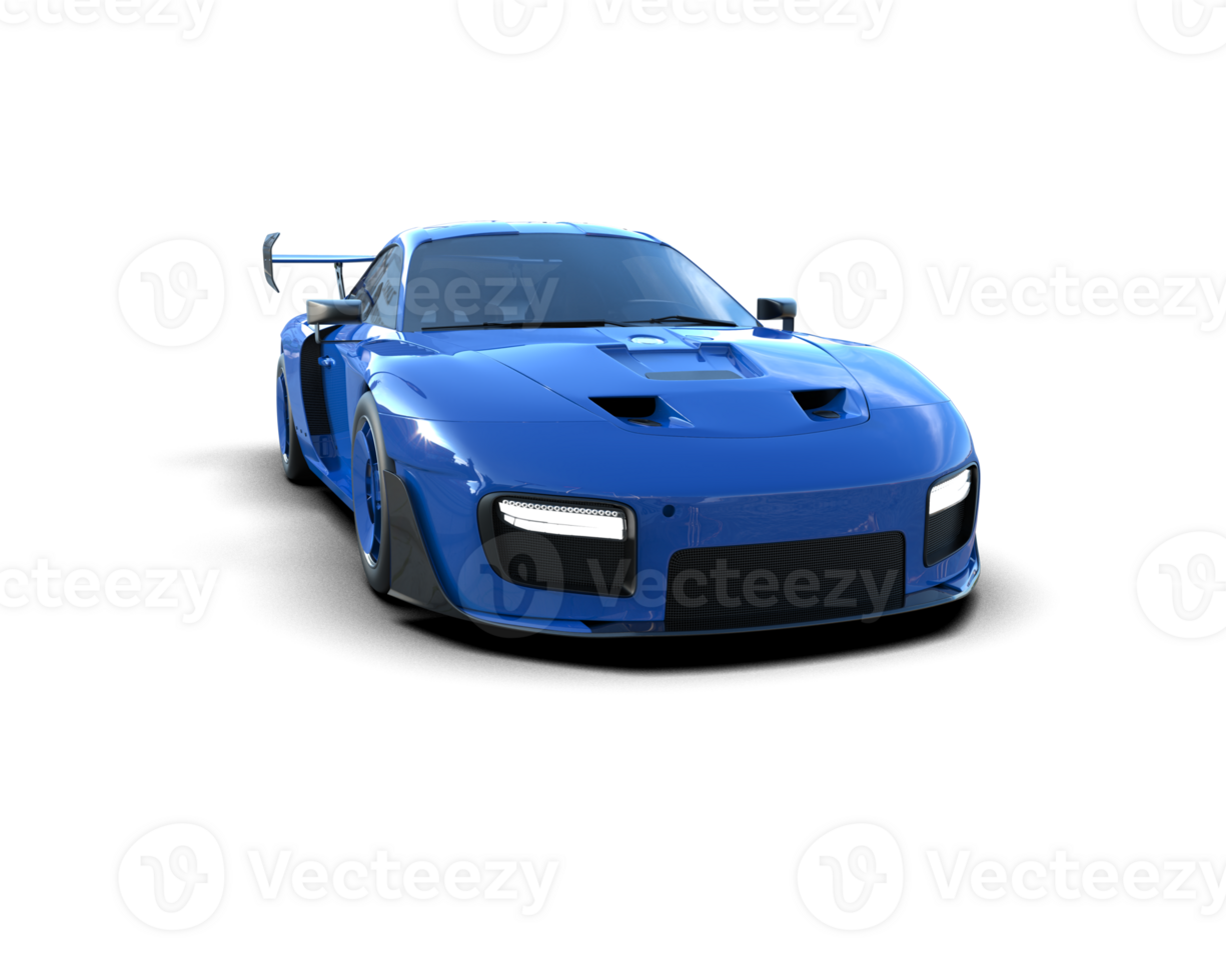 Realistic sport car isolated on background. 3d rendering - illustration png