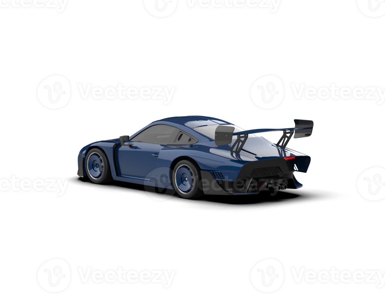 Realistic sport car isolated on background. 3d rendering - illustration png