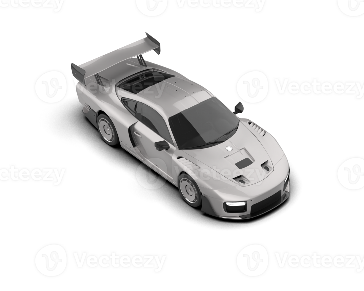 Realistic sport car isolated on background. 3d rendering - illustration png
