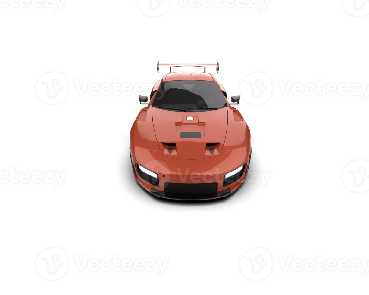 Realistic sport car isolated on background. 3d rendering - illustration png