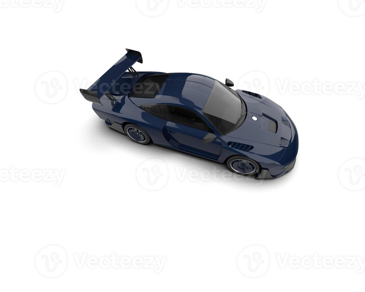 Realistic sport car isolated on background. 3d rendering - illustration png