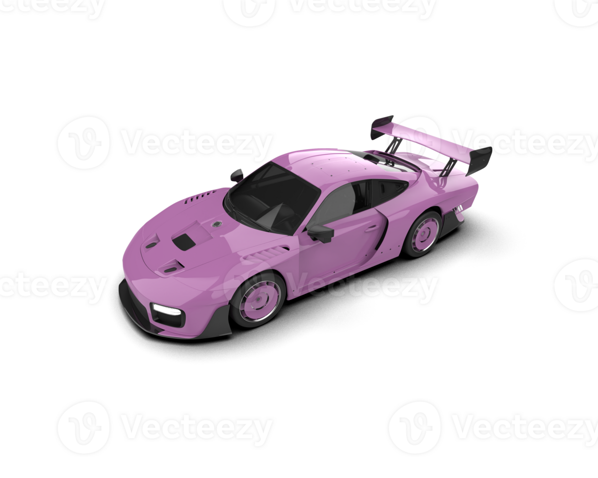 Realistic sport car isolated on background. 3d rendering - illustration png