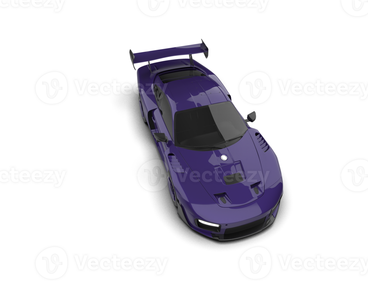 Realistic sport car isolated on background. 3d rendering - illustration png