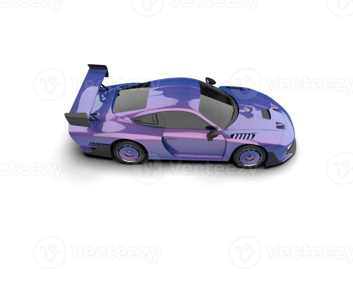 Realistic sport car isolated on background. 3d rendering - illustration png
