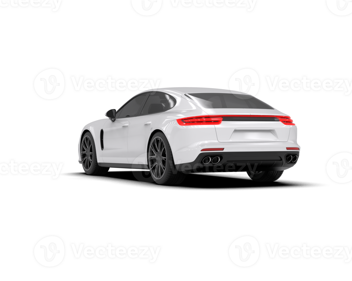 Realistic sport car isolated on background. 3d rendering - illustration png