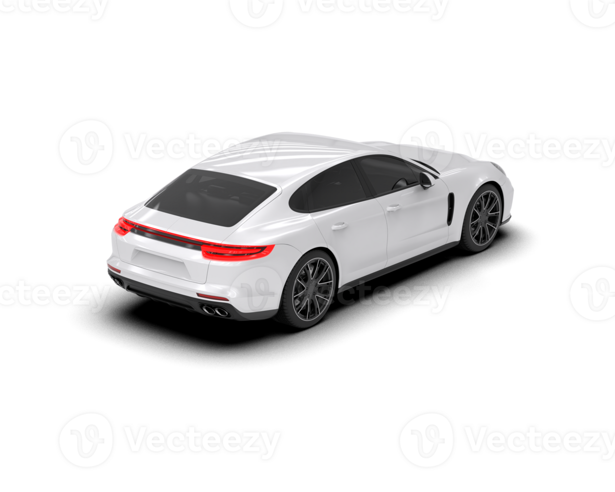 Realistic sport car isolated on background. 3d rendering - illustration png