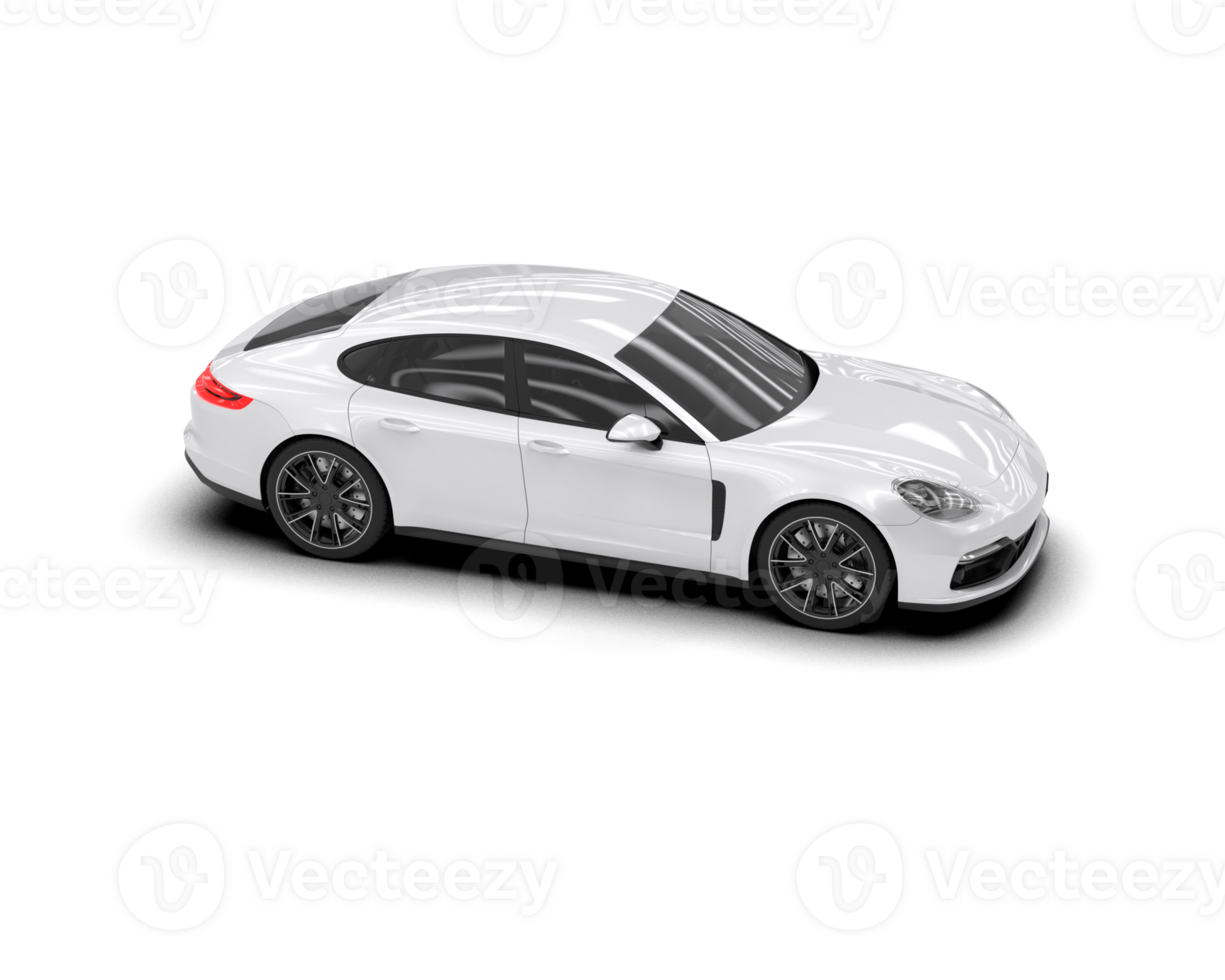 Realistic sport car isolated on background. 3d rendering - illustration png