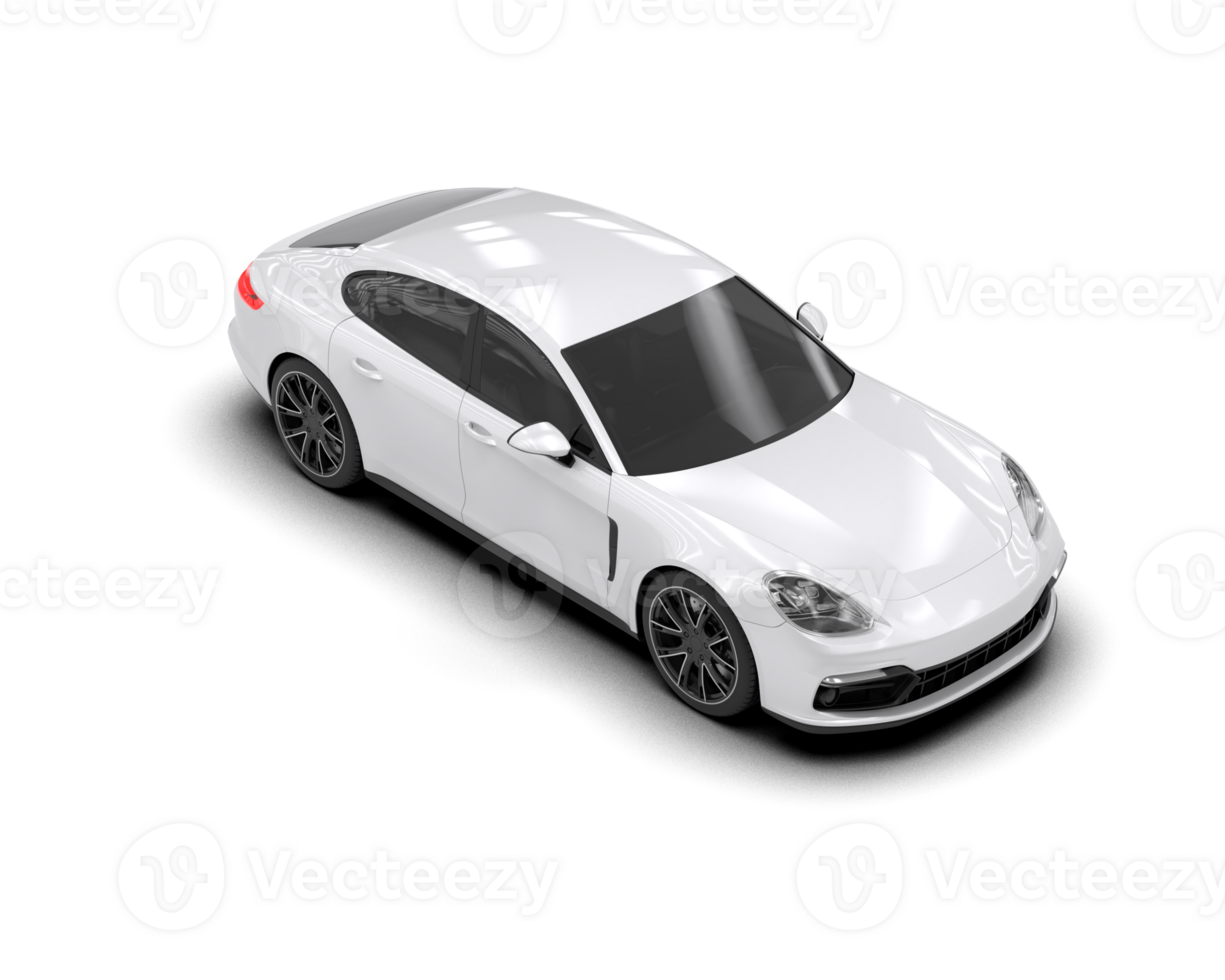 Realistic sport car isolated on background. 3d rendering - illustration png