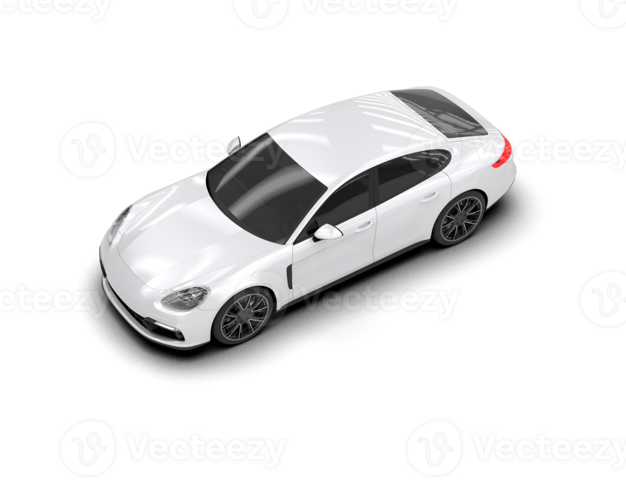 Realistic sport car isolated on background. 3d rendering - illustration png