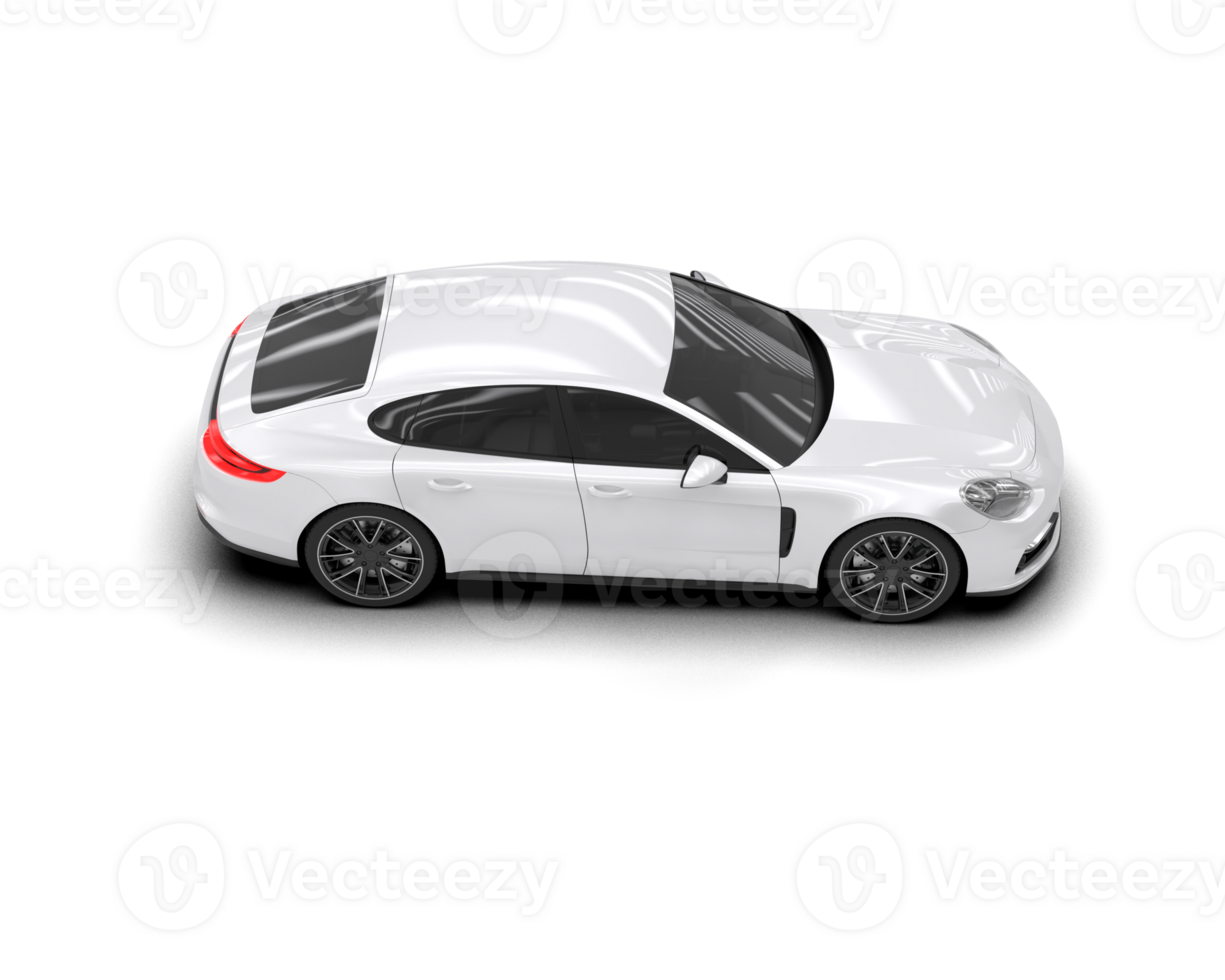 Realistic sport car isolated on background. 3d rendering - illustration png