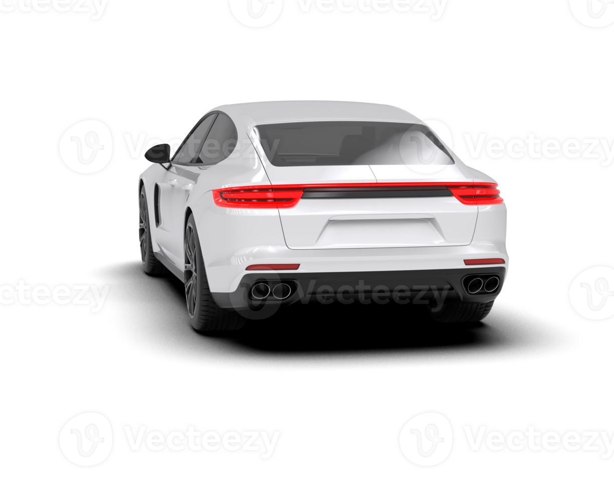 Realistic sport car isolated on background. 3d rendering - illustration png