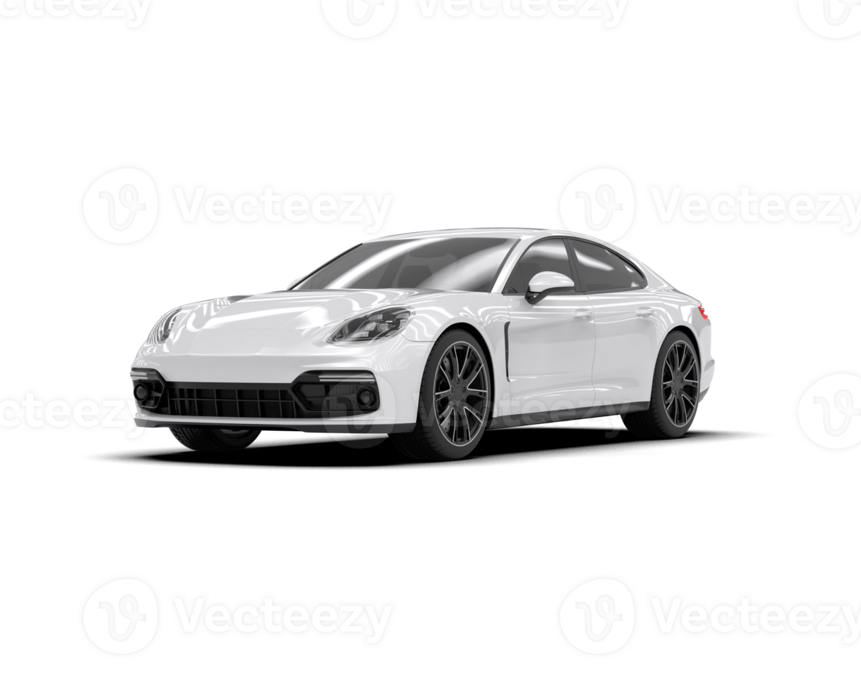 Realistic sport car isolated on background. 3d rendering - illustration png