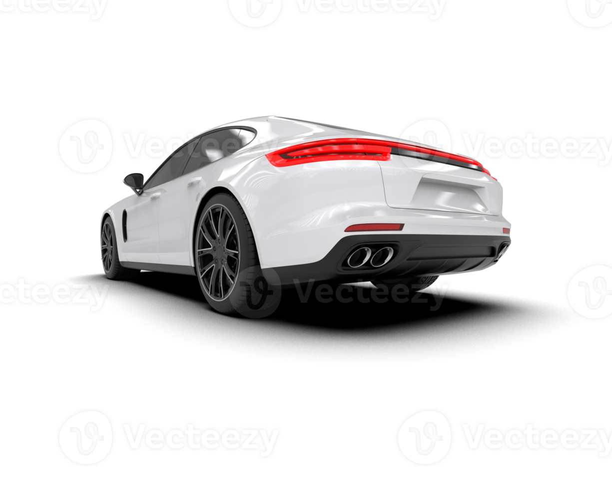 Realistic sport car isolated on background. 3d rendering - illustration png