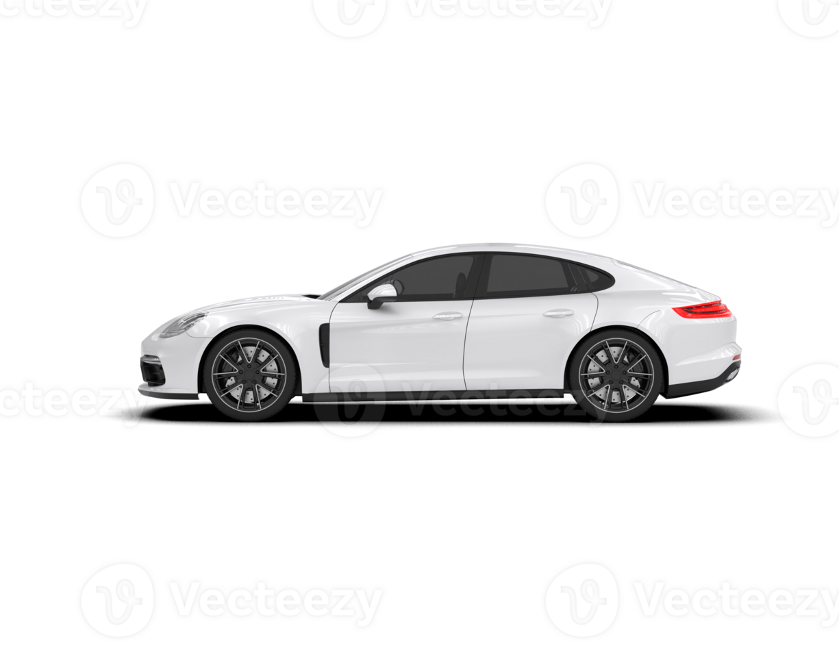 Realistic sport car isolated on background. 3d rendering - illustration png
