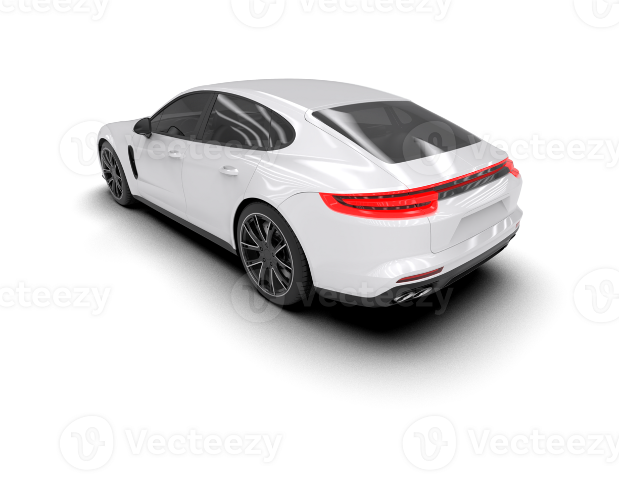 Realistic sport car isolated on background. 3d rendering - illustration png
