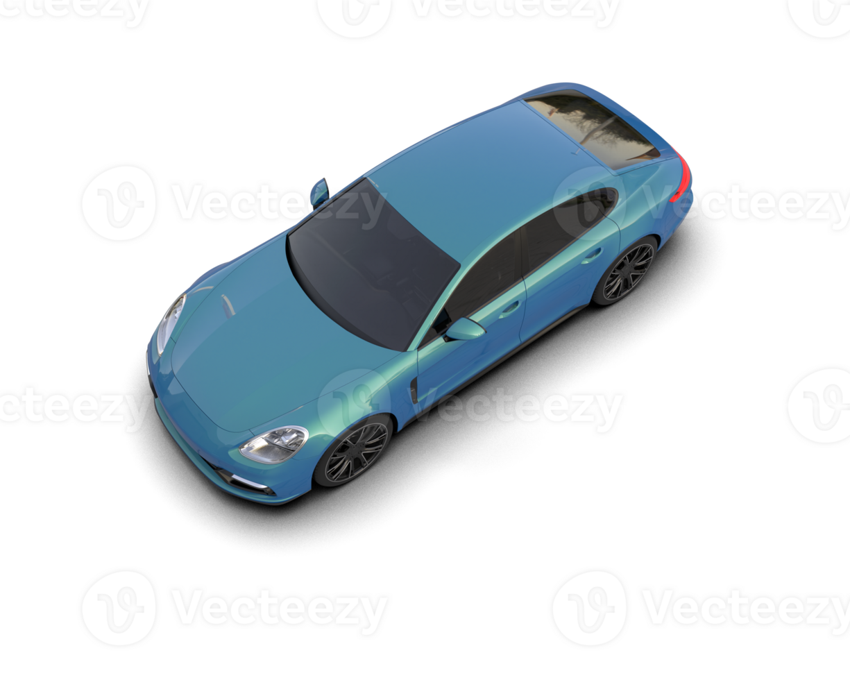 Realistic sport car isolated on background. 3d rendering - illustration png
