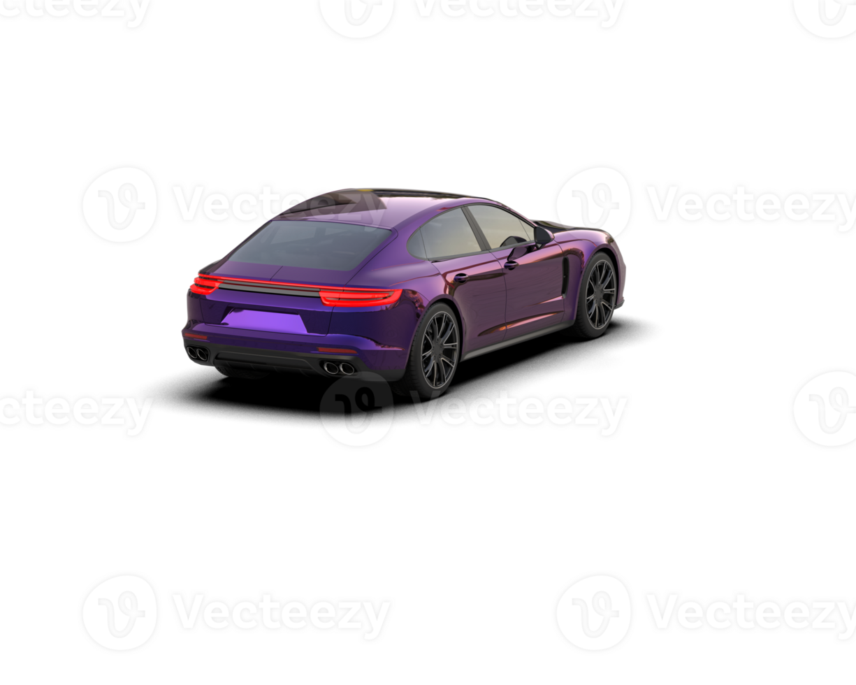 Realistic sport car isolated on background. 3d rendering - illustration png
