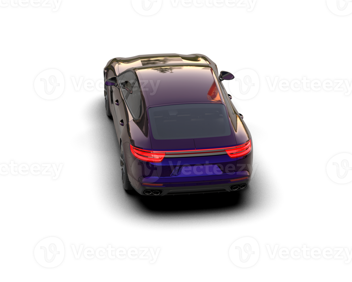 Realistic sport car isolated on background. 3d rendering - illustration png