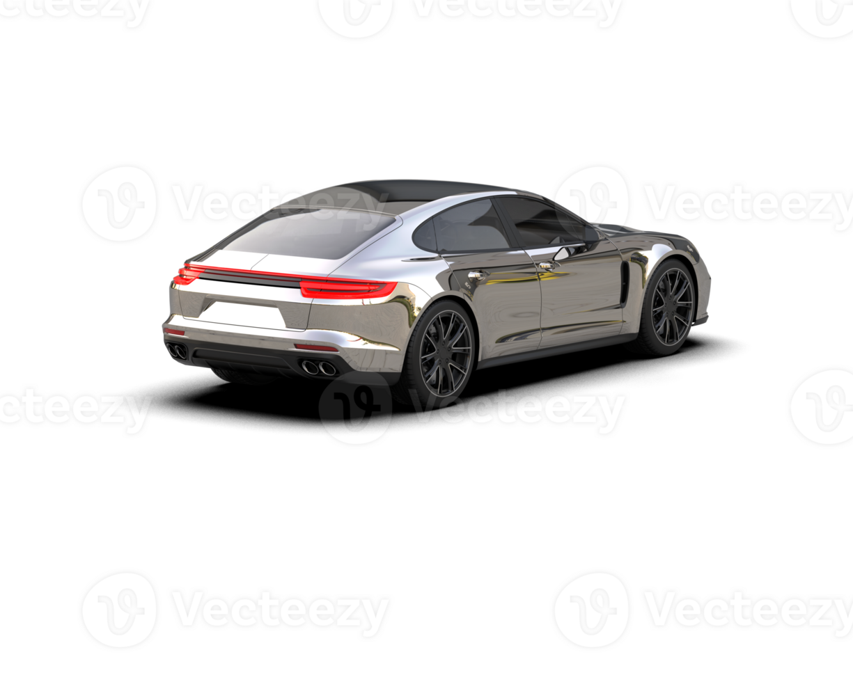 Realistic sport car isolated on background. 3d rendering - illustration png
