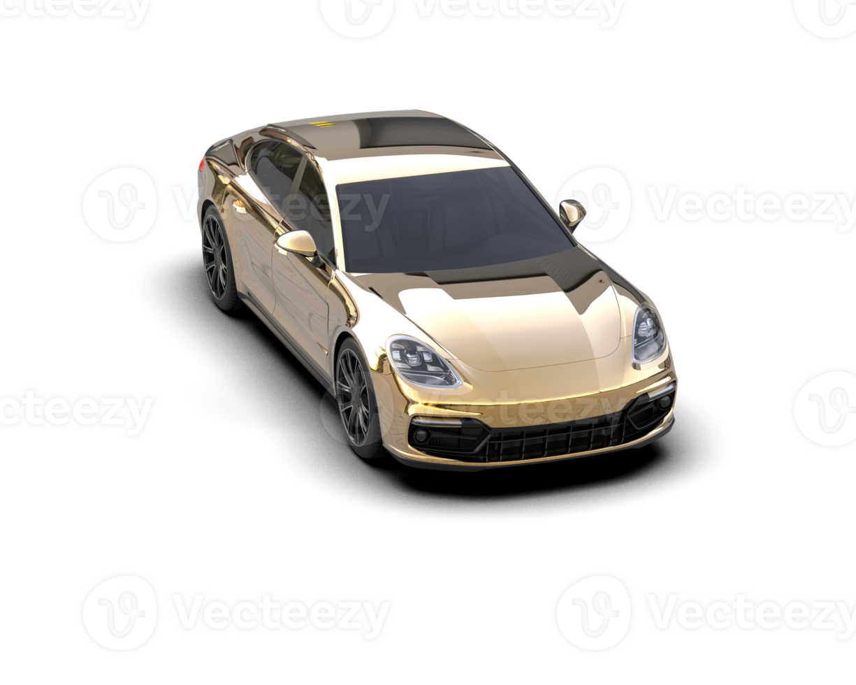 Realistic sport car isolated on background. 3d rendering - illustration png