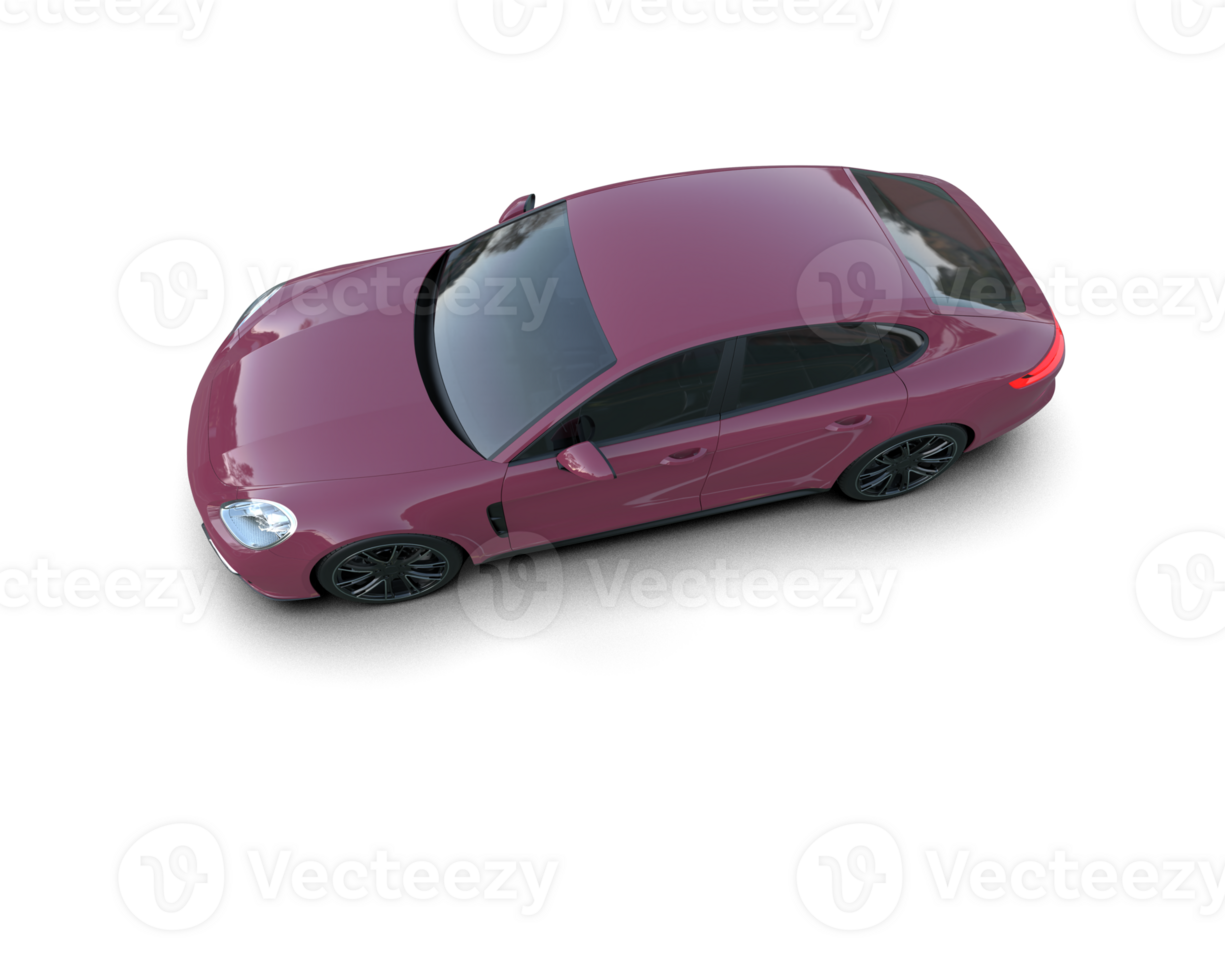 Realistic sport car isolated on background. 3d rendering - illustration png