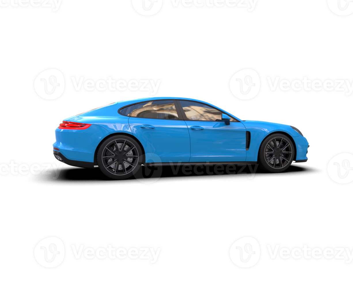 Realistic sport car isolated on background. 3d rendering - illustration png