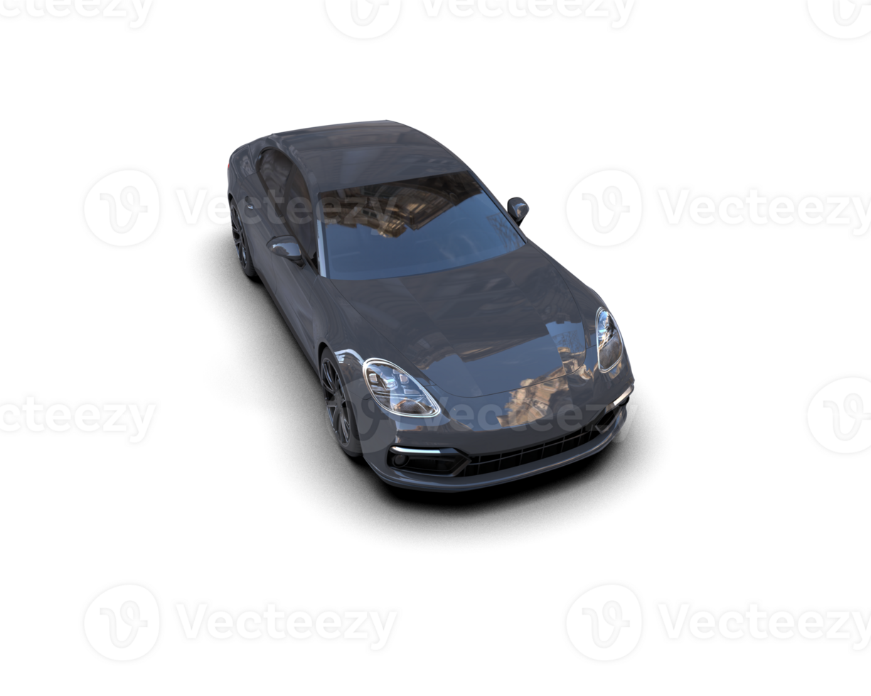 Realistic sport car isolated on background. 3d rendering - illustration png