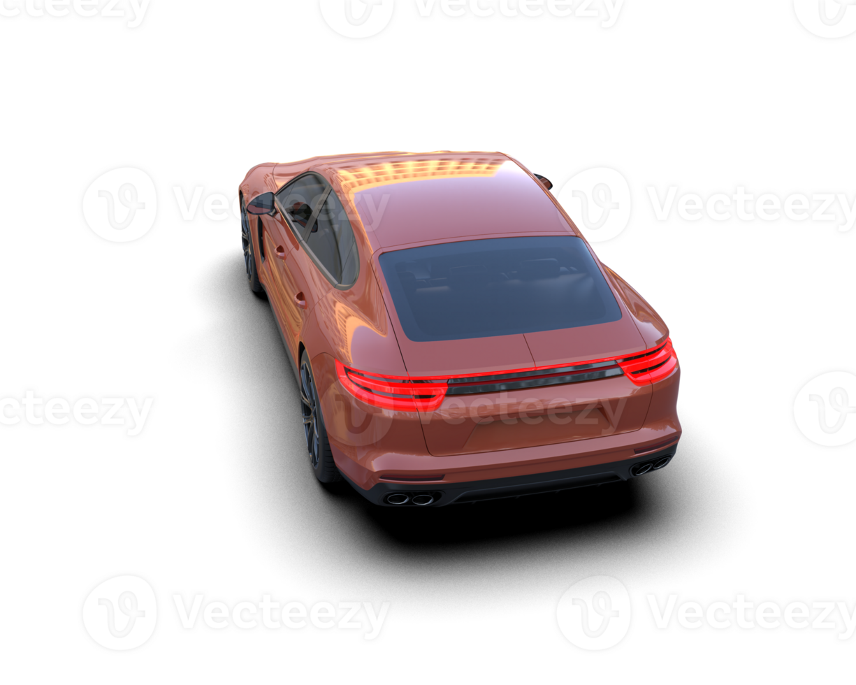 Realistic sport car isolated on background. 3d rendering - illustration png