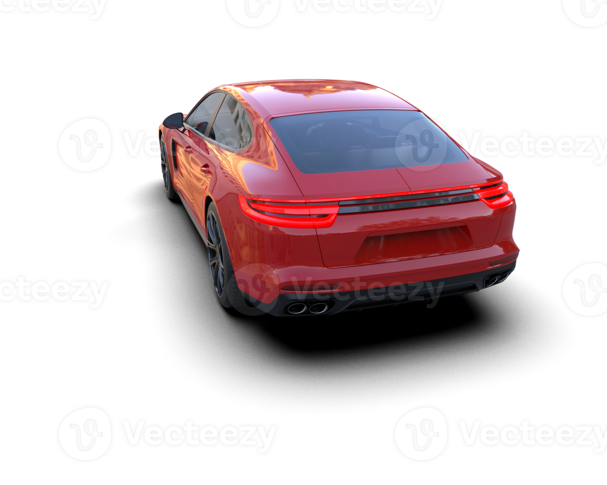 Realistic sport car isolated on background. 3d rendering - illustration png