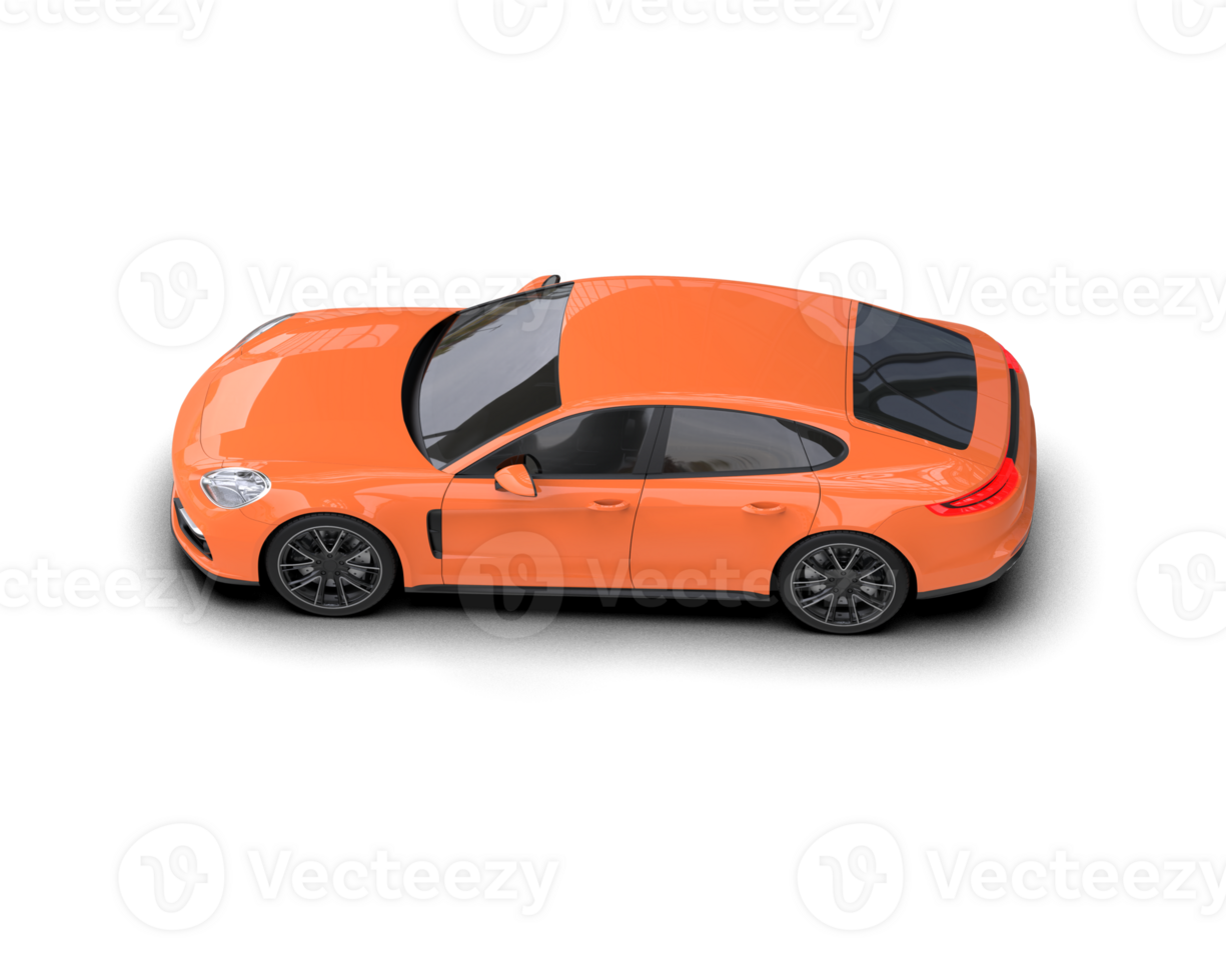 Realistic sport car isolated on background. 3d rendering - illustration png