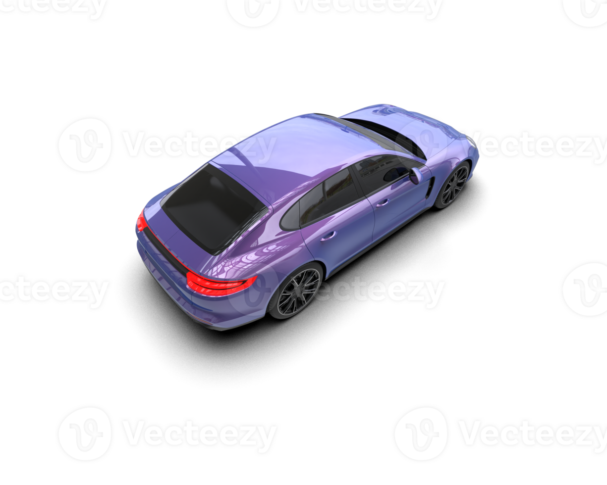 Realistic sport car isolated on background. 3d rendering - illustration png