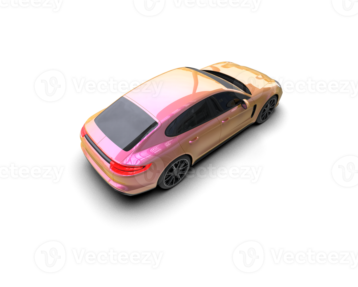 Realistic sport car isolated on background. 3d rendering - illustration png