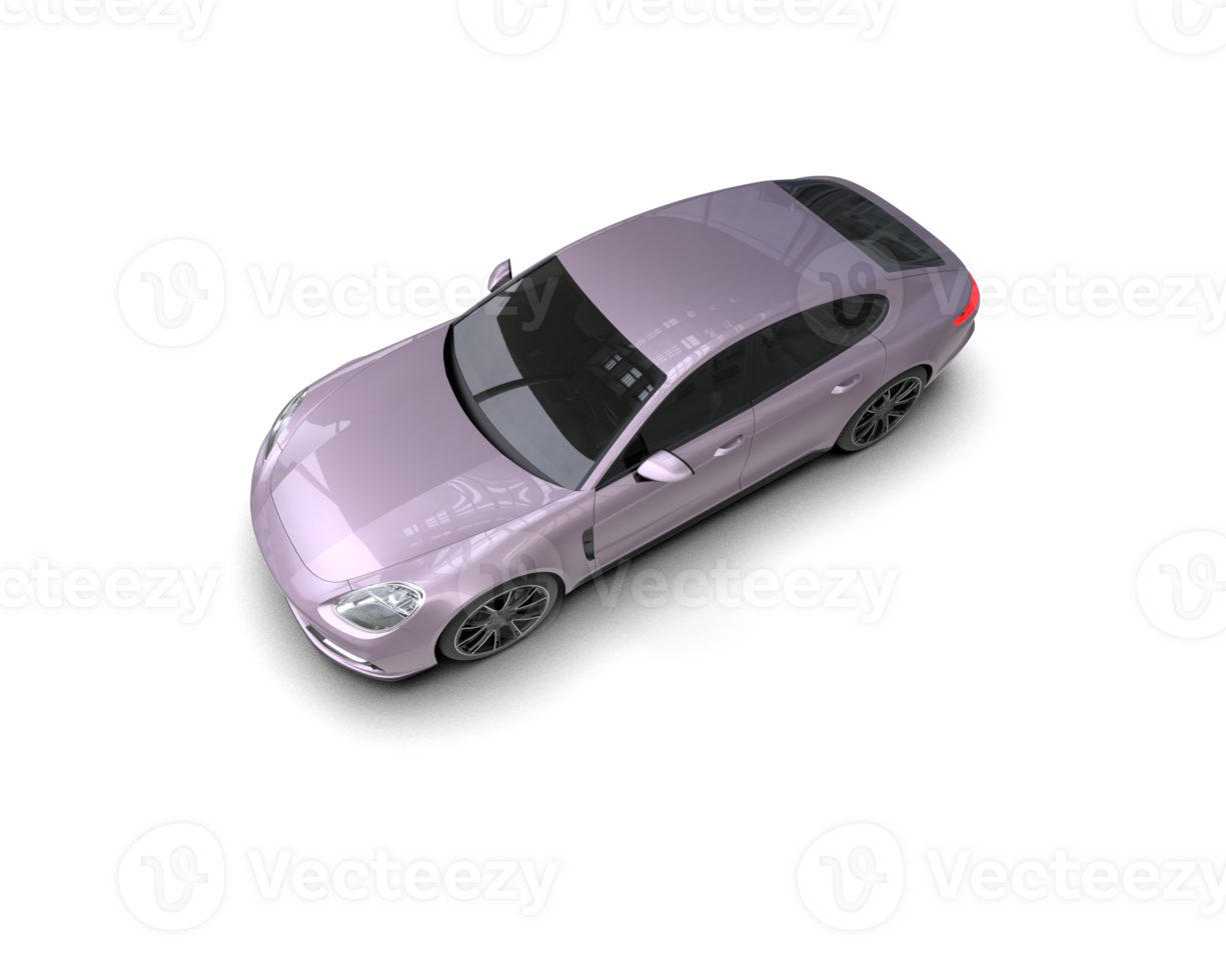 Realistic sport car isolated on background. 3d rendering - illustration png