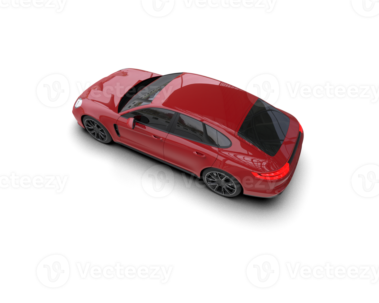 Realistic sport car isolated on background. 3d rendering - illustration png