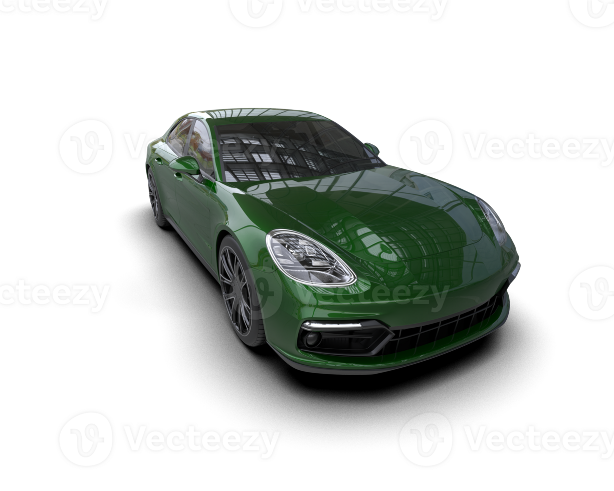 Realistic sport car isolated on background. 3d rendering - illustration png