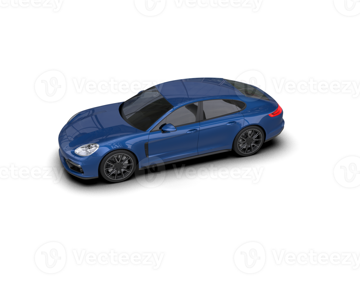 Realistic sport car isolated on background. 3d rendering - illustration png