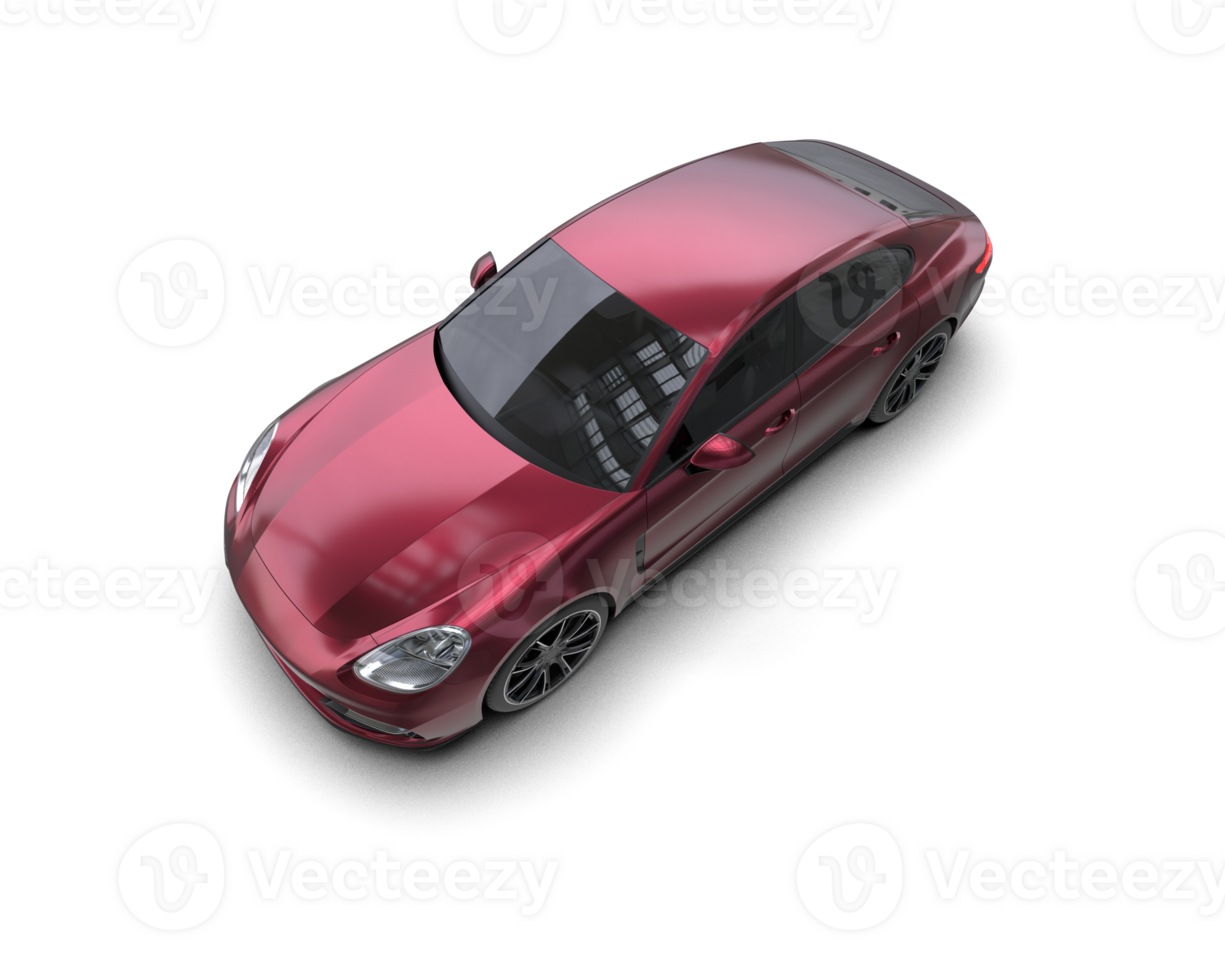 Realistic sport car isolated on background. 3d rendering - illustration png