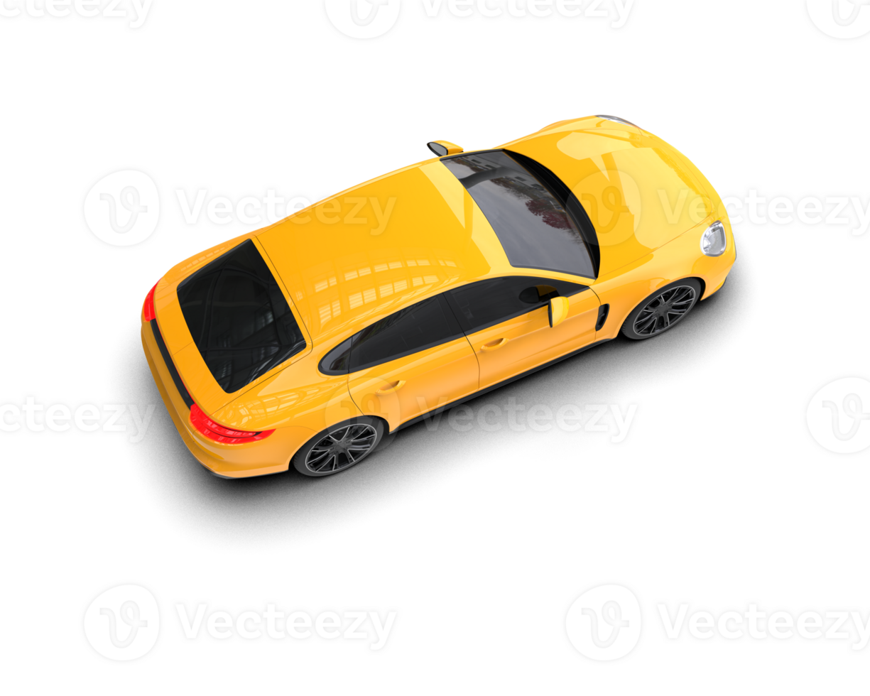 Realistic sport car isolated on background. 3d rendering - illustration png