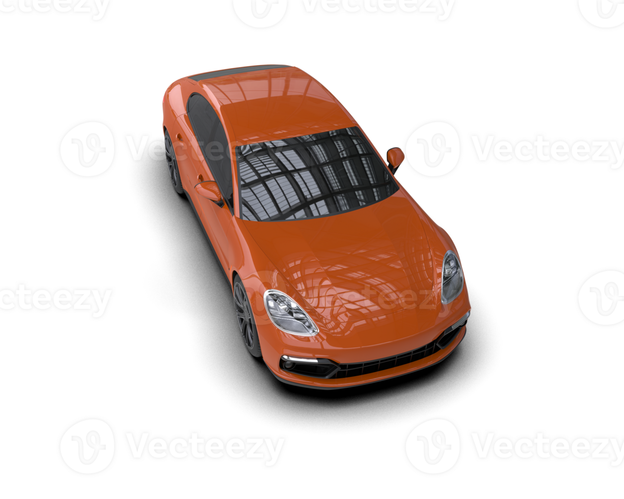 Realistic sport car isolated on background. 3d rendering - illustration png