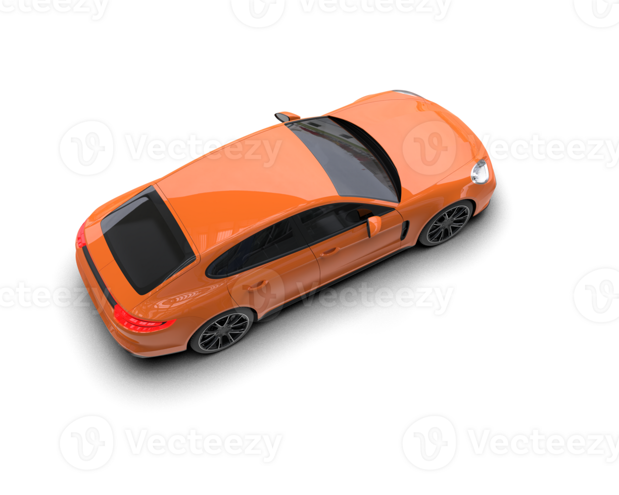Realistic sport car isolated on background. 3d rendering - illustration png