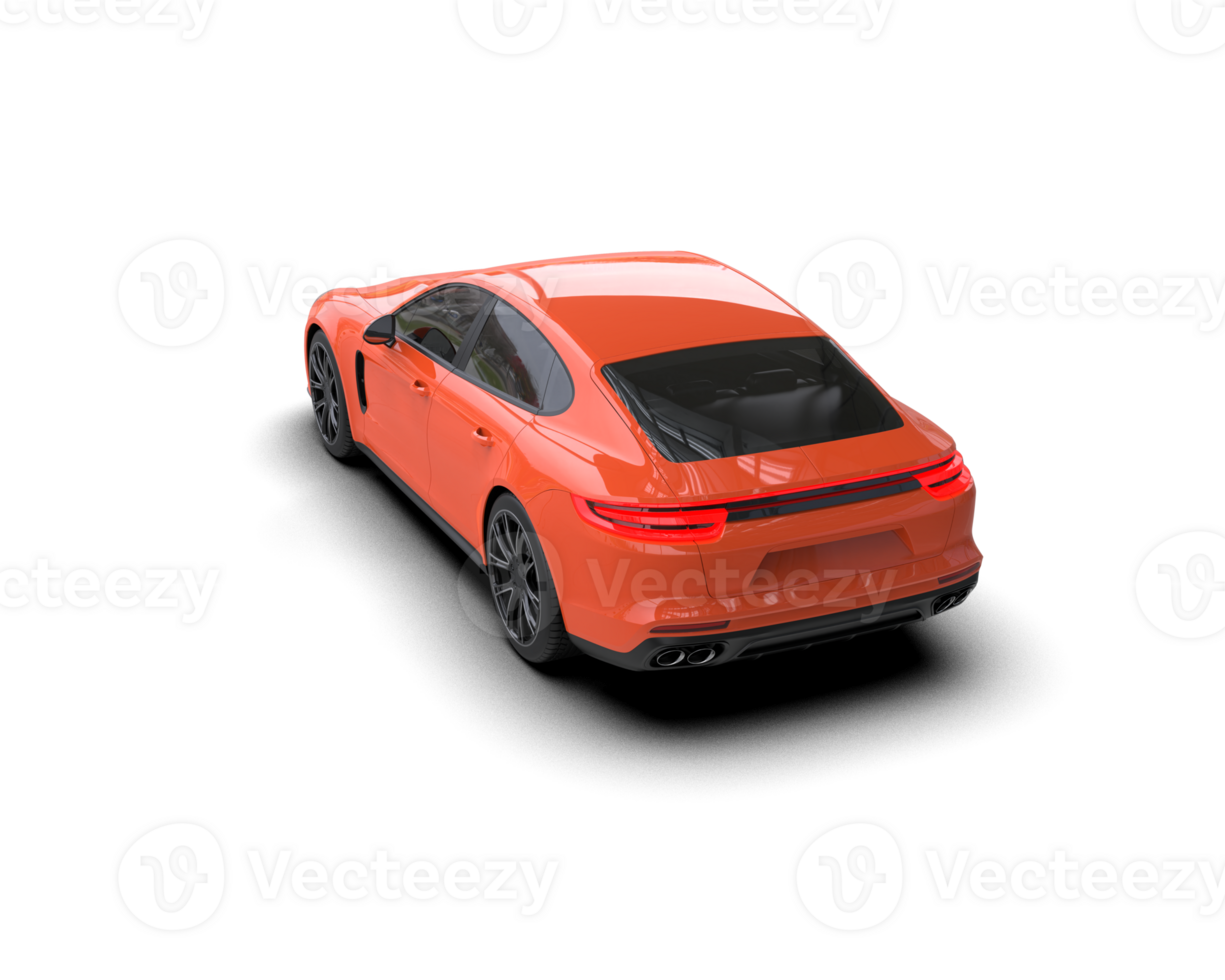 Realistic sport car isolated on background. 3d rendering - illustration png