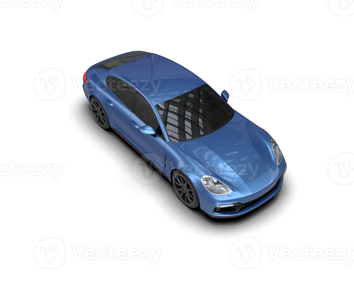 Realistic sport car isolated on background. 3d rendering - illustration png