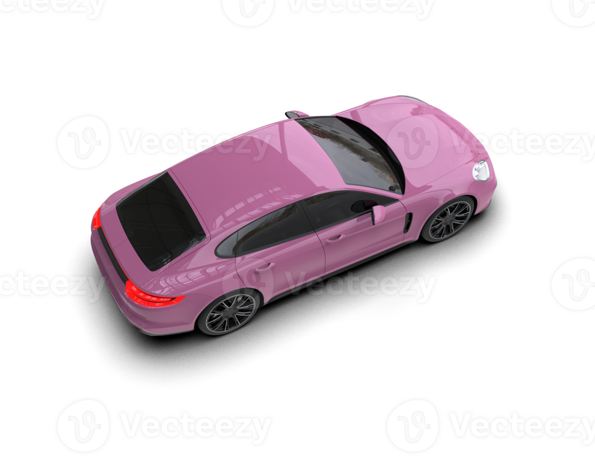 Realistic sport car isolated on background. 3d rendering - illustration png