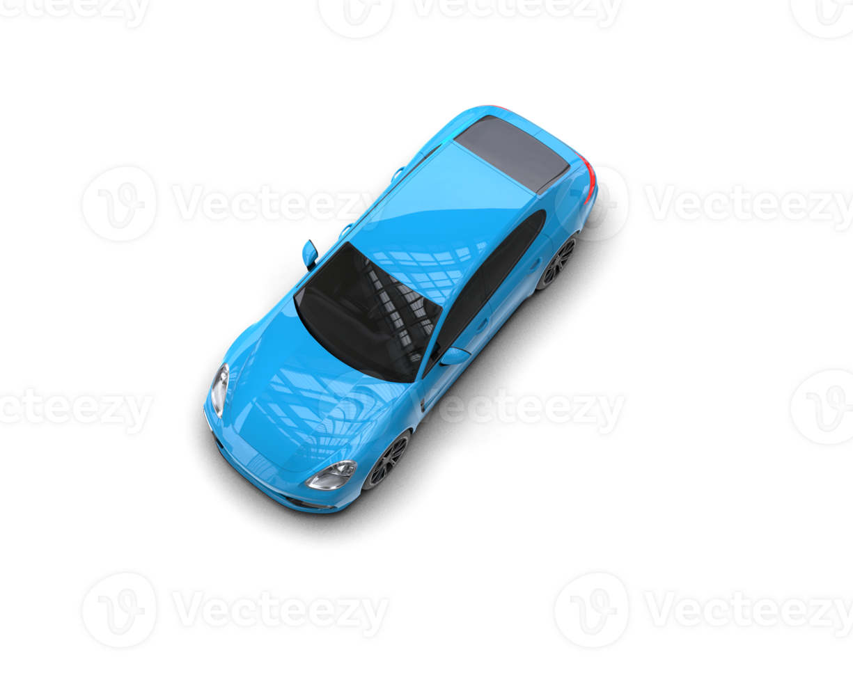 Realistic sport car isolated on background. 3d rendering - illustration png